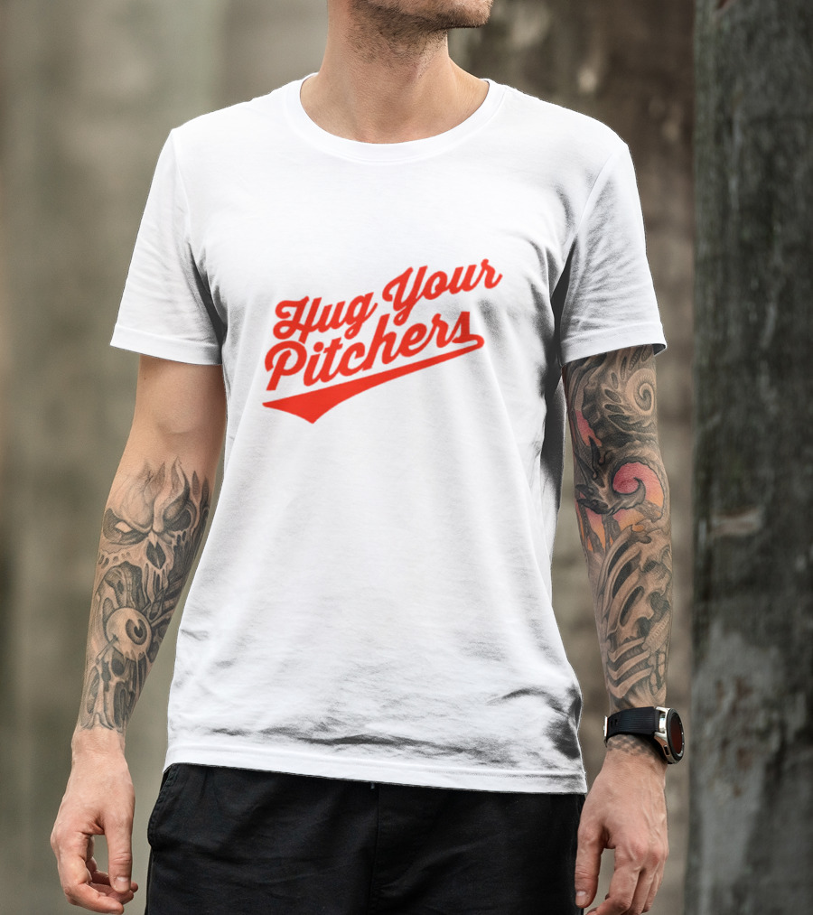 Baltimore Orioles Hug Your Pitchers Baseball Script T-Shirt