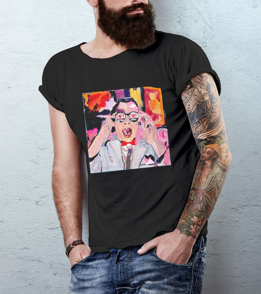 Pee Wee Herman 80s Jambi Playhouse Retro Glasses T-Shirt