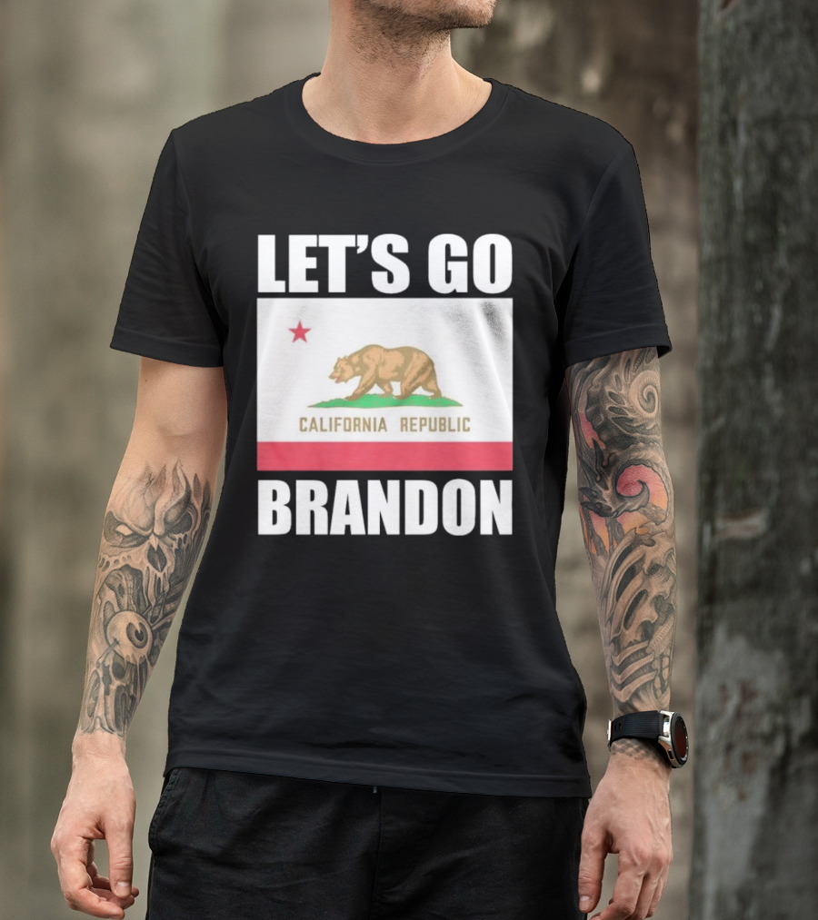 LET’S GO BRANDON CALIFORNIA REPUBLIC FLAG T-Shirt