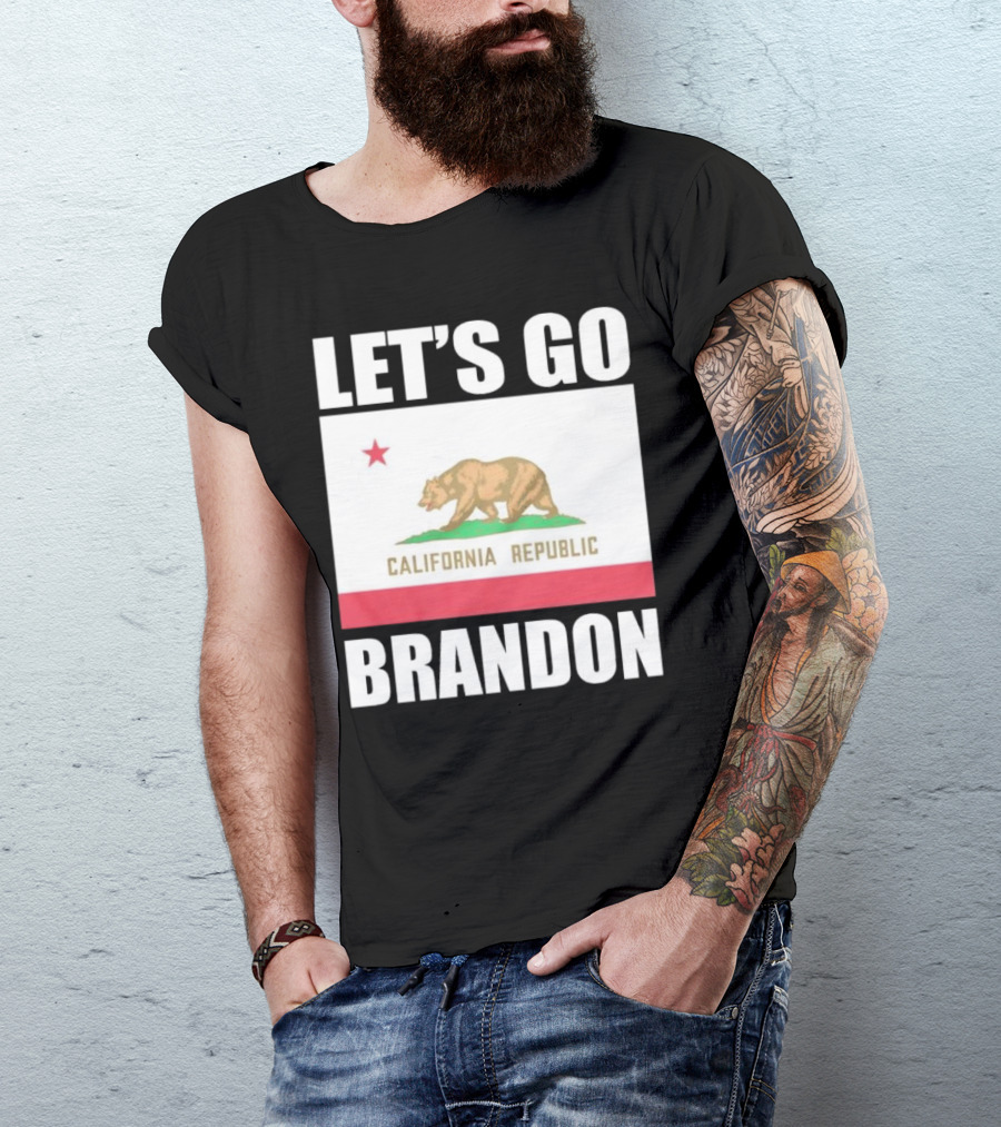 LET’S GO BRANDON CALIFORNIA REPUBLIC FLAG T-Shirt