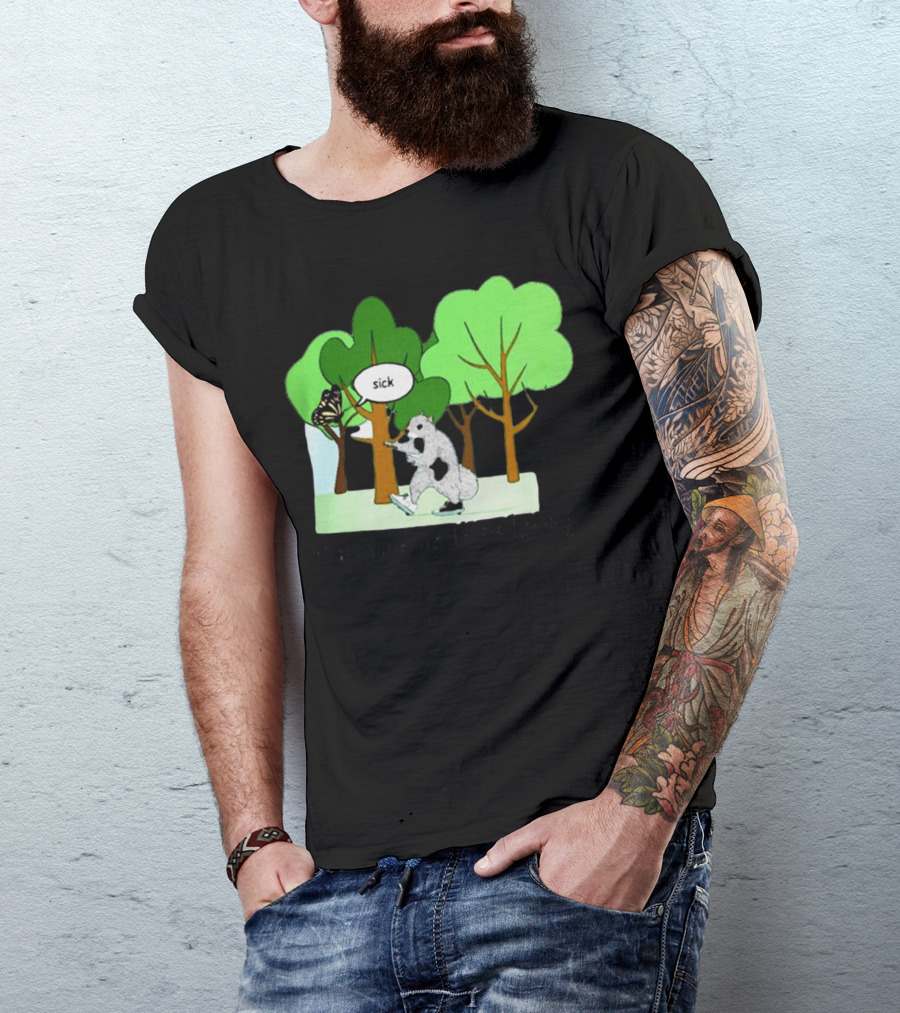Nature Is Heelying Sick With Trees And Butterfly T-Shirt