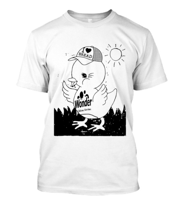 Wonder Bread Duck I Love Bread Hat T-Shirt