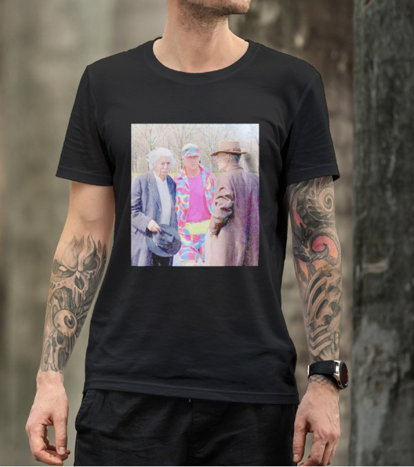 Albert Einstein Oppenheimer Ken Barbie Funny Barbenheimer Iconic Meeting T-Shirt