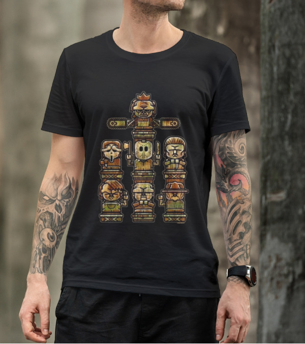 Horror Gods Totem Icons T-Shirt