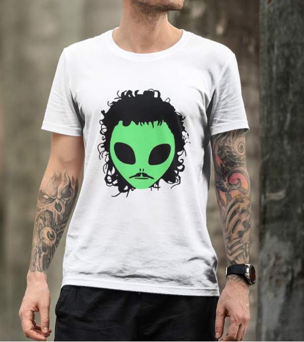Kurtis Conner Eh Alien Green Face Black Hair T-Shirt