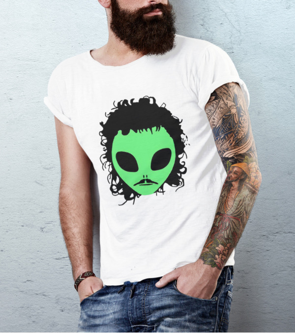 Kurtis Conner Eh Alien Green Face Black Hair T-Shirt