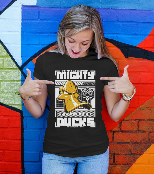 Mighty Ducks Anaheim CA Hockey Mask T-Shirt