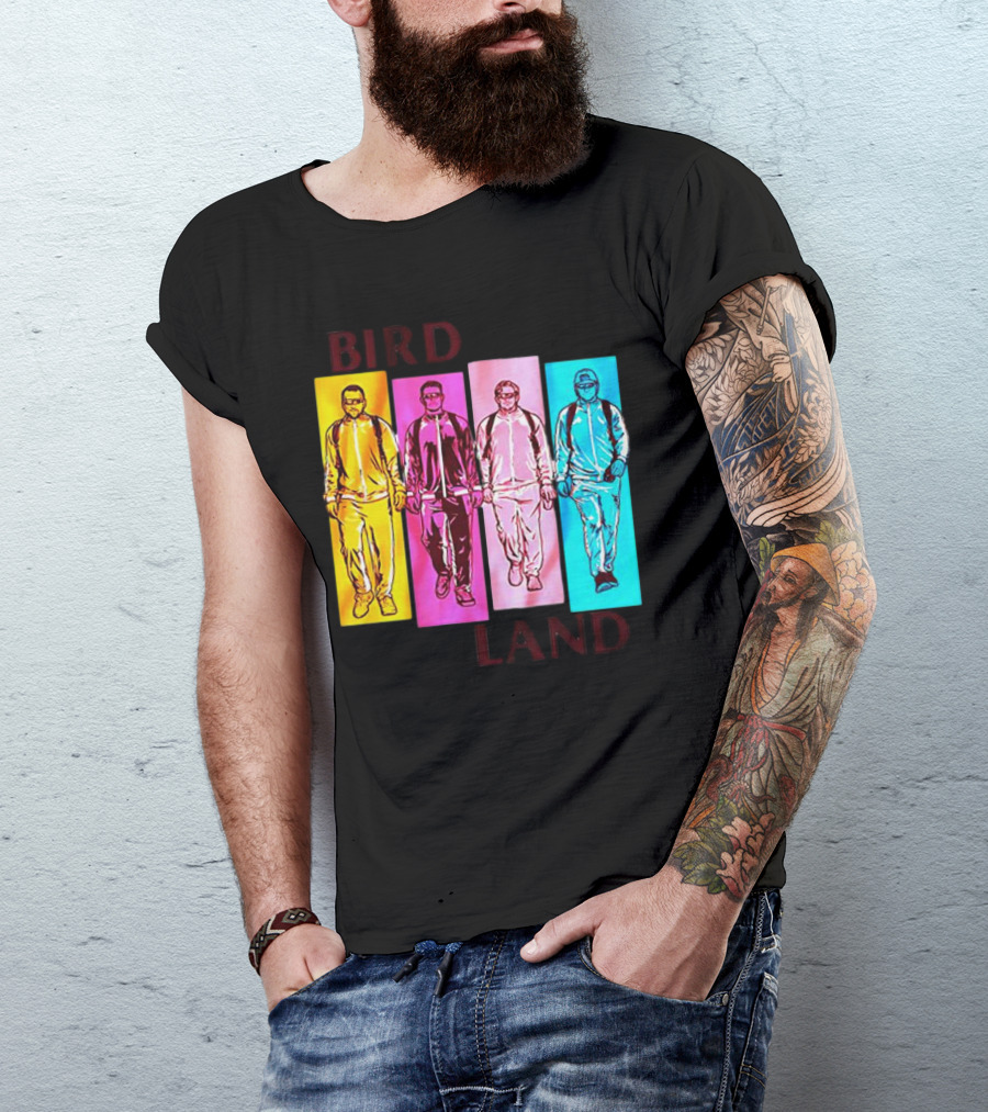 Baltimore Birdland Power Rangers Walking In Vibrant Colors T-Shirt