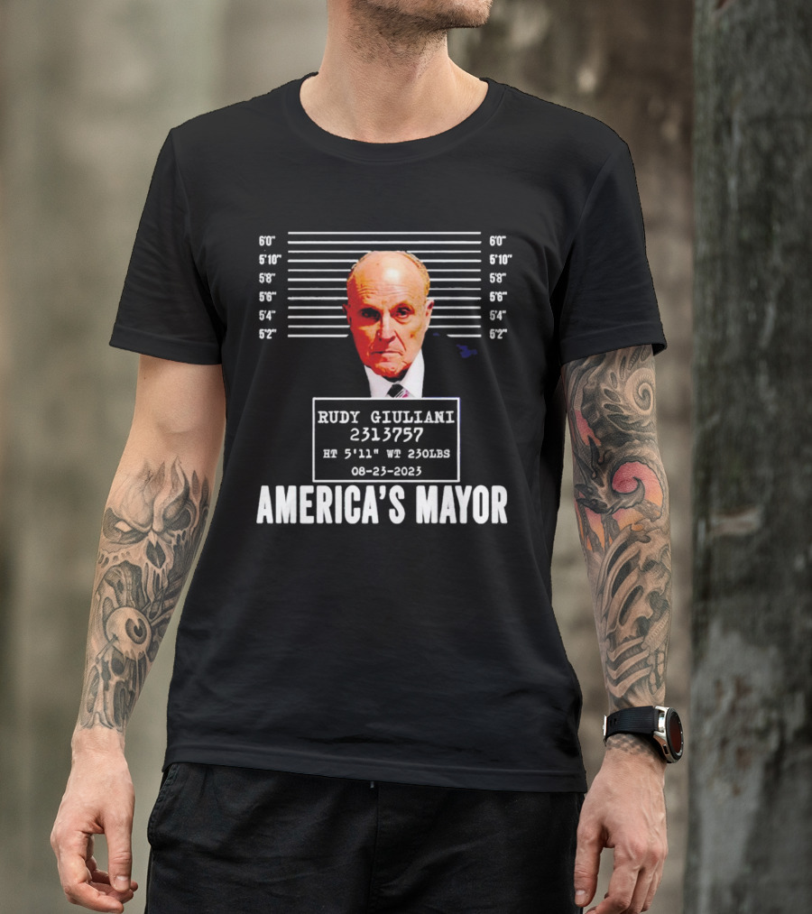 Rudy Giuliani Mugshot America's Mayor 08-23-2023 T-Shirt