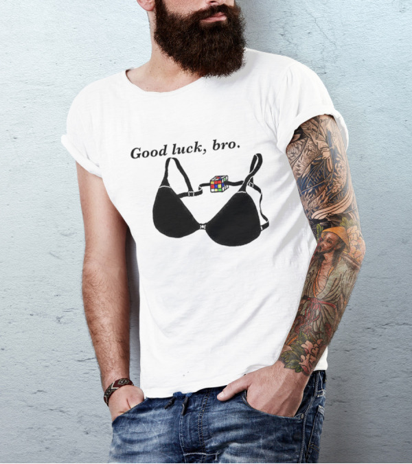 Good Luck Bro Rubik's Cube Bra T-Shirt