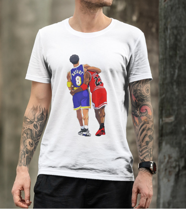 Kobe Bryant Michael Jordan Forever 8 23 Lakers Bulls T-Shirt