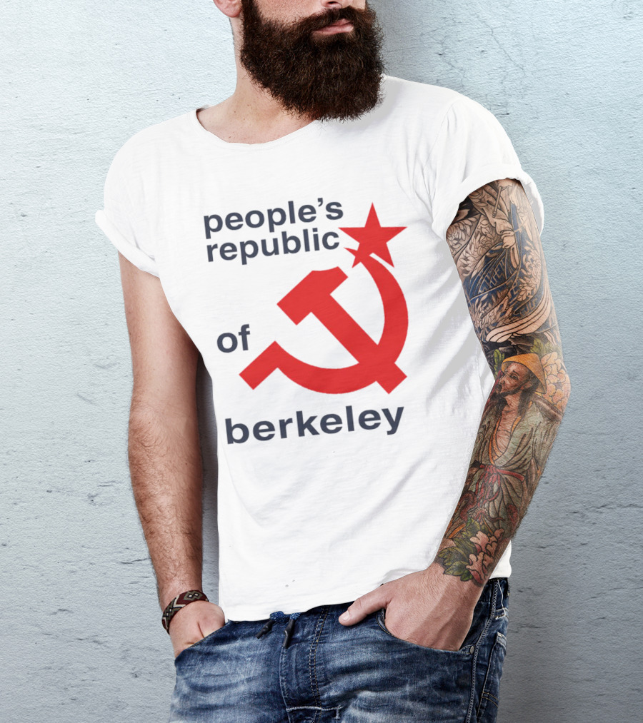 People's Republic Of Berkeley Communist Hammer And Sickle T-Shirt