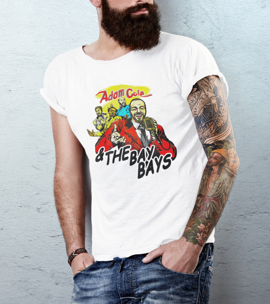 Adam Cole And The Bay Bays Retro Singers Comic T-Shirt