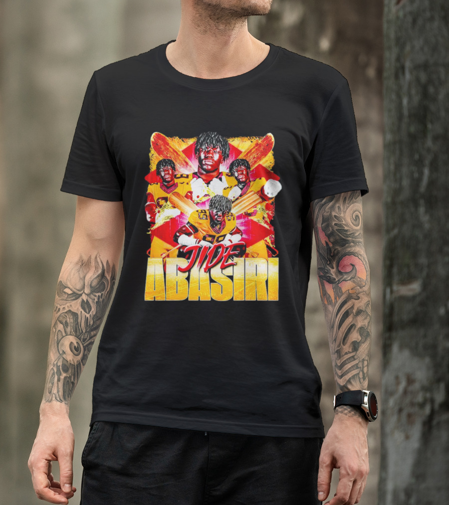 Jide Abasiri Minnesota Golden Gophers Vintage Football Collage T-Shirt