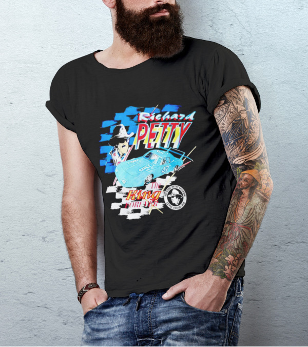 Richard Petty 43 The King Forever NASCAR Racing Legend Level Cross NC T-Shirt