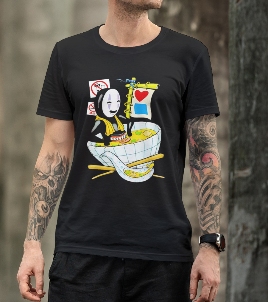 Bluetile Miso Bath No-Face Spirited Away T-Shirt