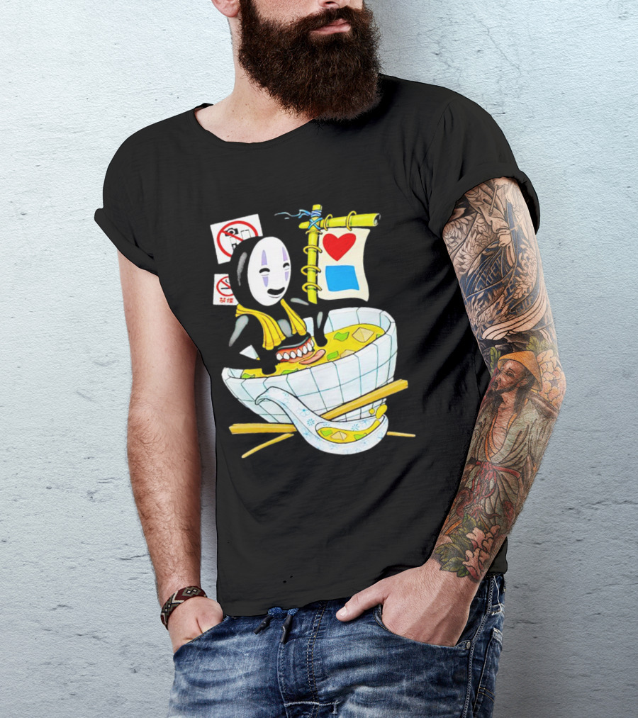 Bluetile Miso Bath No-Face Spirited Away T-Shirt
