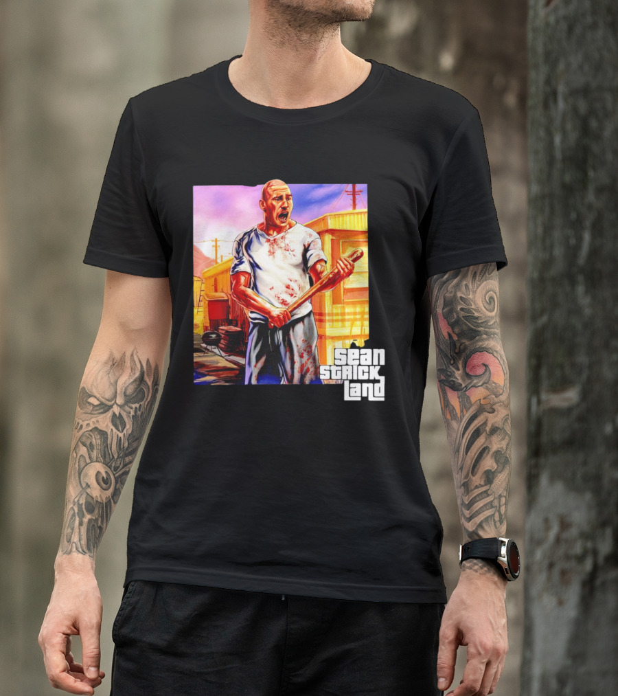 Sean Strickland Full Violence Five Star Bloodied T-Shirt