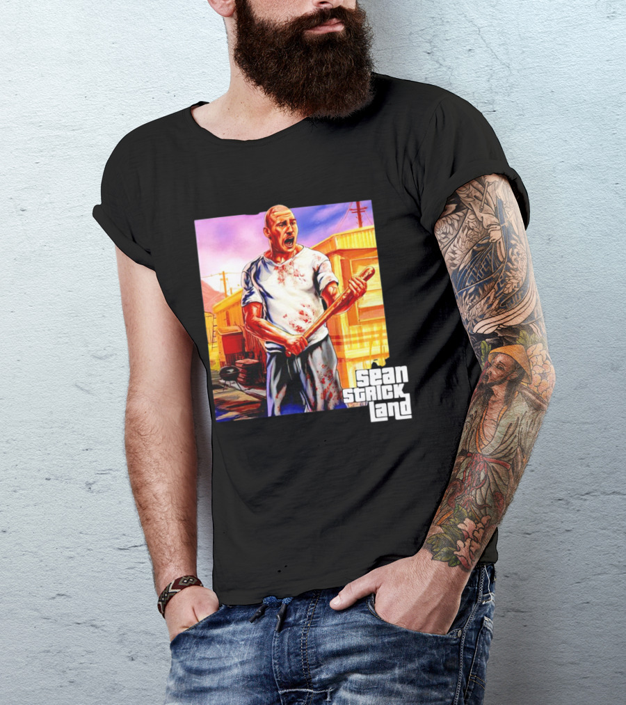Sean Strickland Full Violence Five Star Bloodied T-Shirt