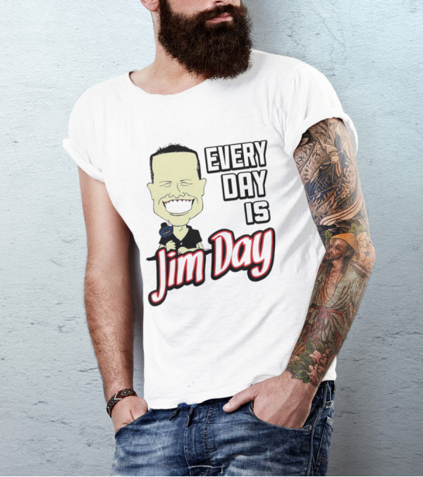 Every Day Is Jim Day Face Character Cartoon T-Shirt