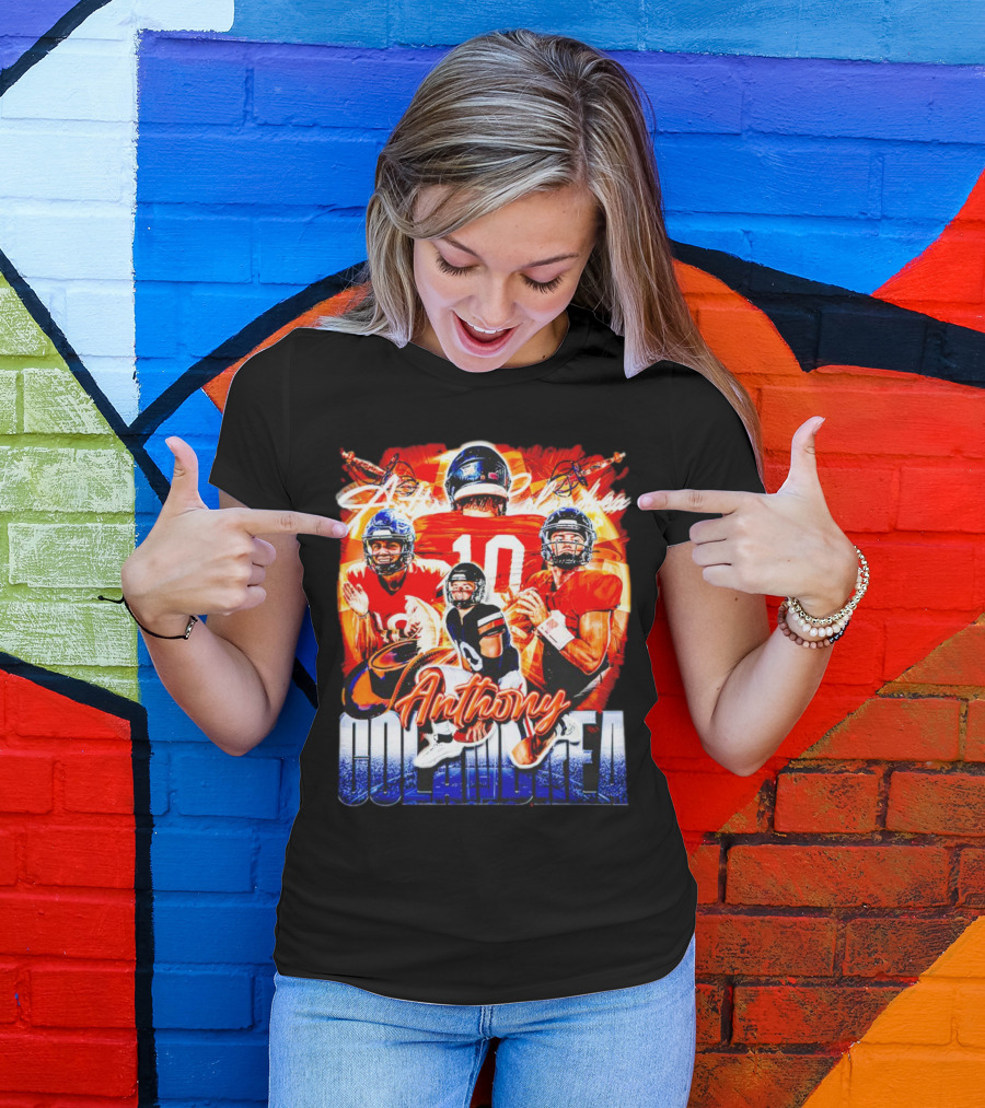 Anthony Colandrea Virginia Cavaliers Football Vintage Number 10 T-Shirt
