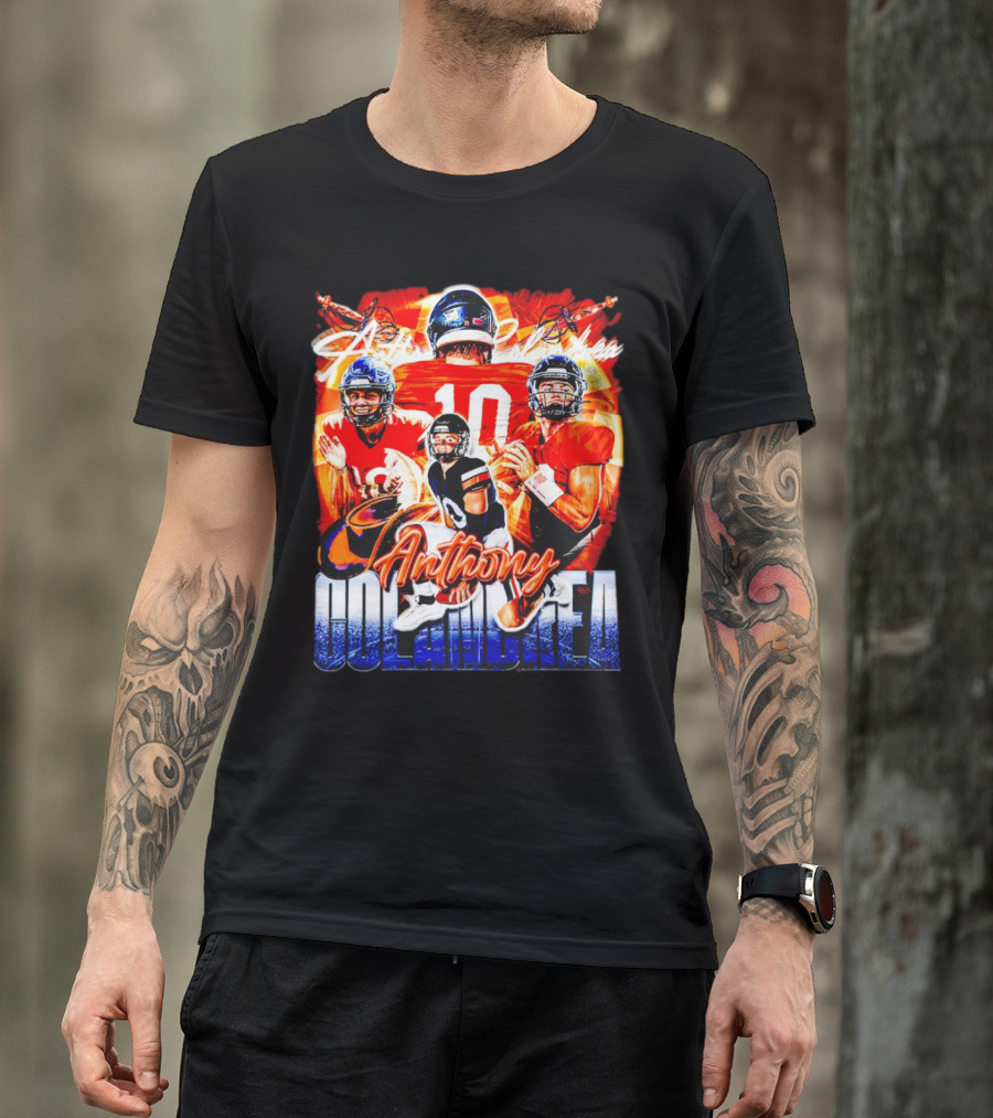 Anthony Colandrea Virginia Cavaliers Football Vintage Number 10 T-Shirt