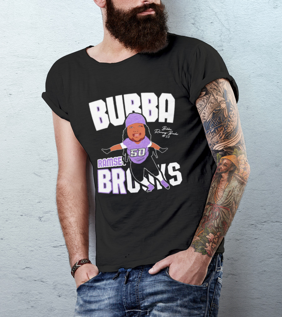 Bubba Ramsey-Brooks #50 TCU Horned Frogs Football Character T-Shirt