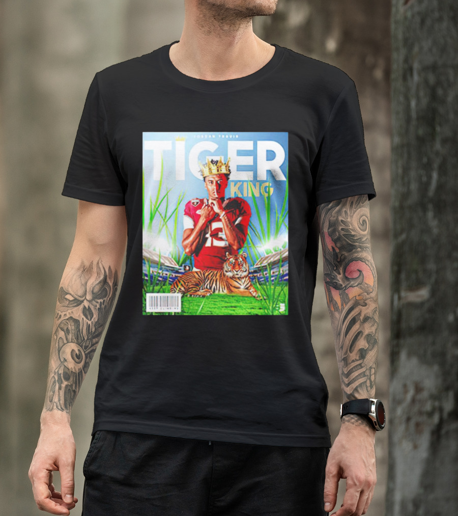 Jordan Travis Tiger King Florida State Seminoles Football Magazine Cover T-Shirt