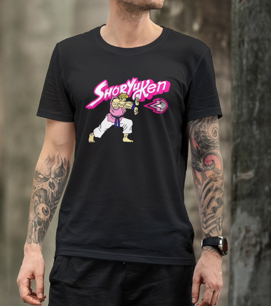 Shoryuken Ken Masters Ken Carson Retro Fighter Action T-Shirt