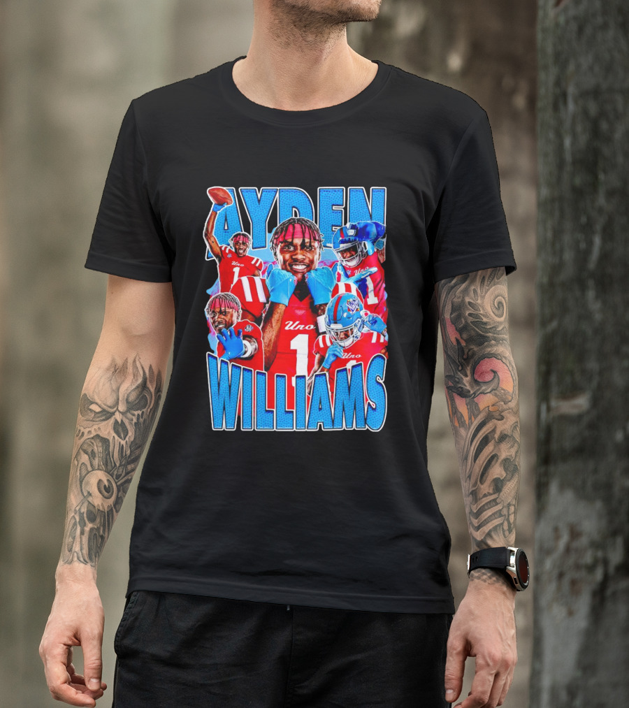 Ayden Williams Uno 1 Ole Miss Rebels Football Vintage T-Shirt