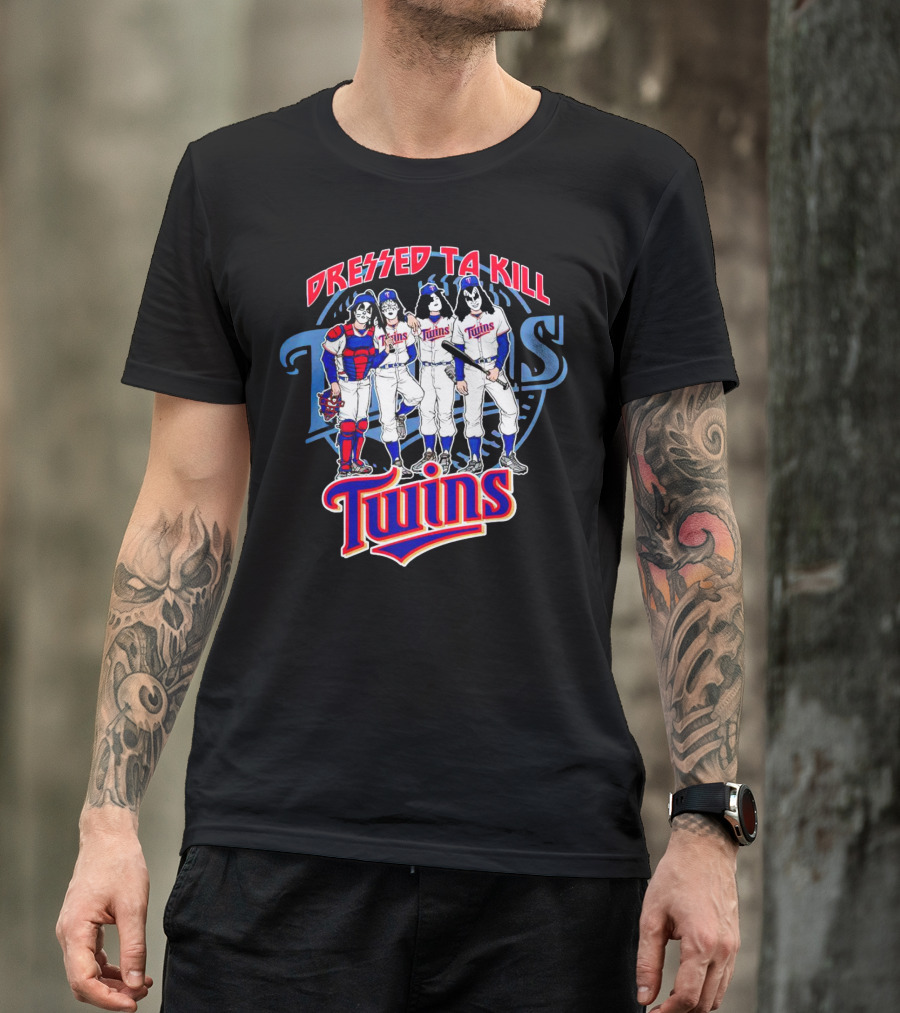 MLB X Minnesota Twins Dressed To Kill Twins Players In Iconic Makeup And Costumes T-Shirt