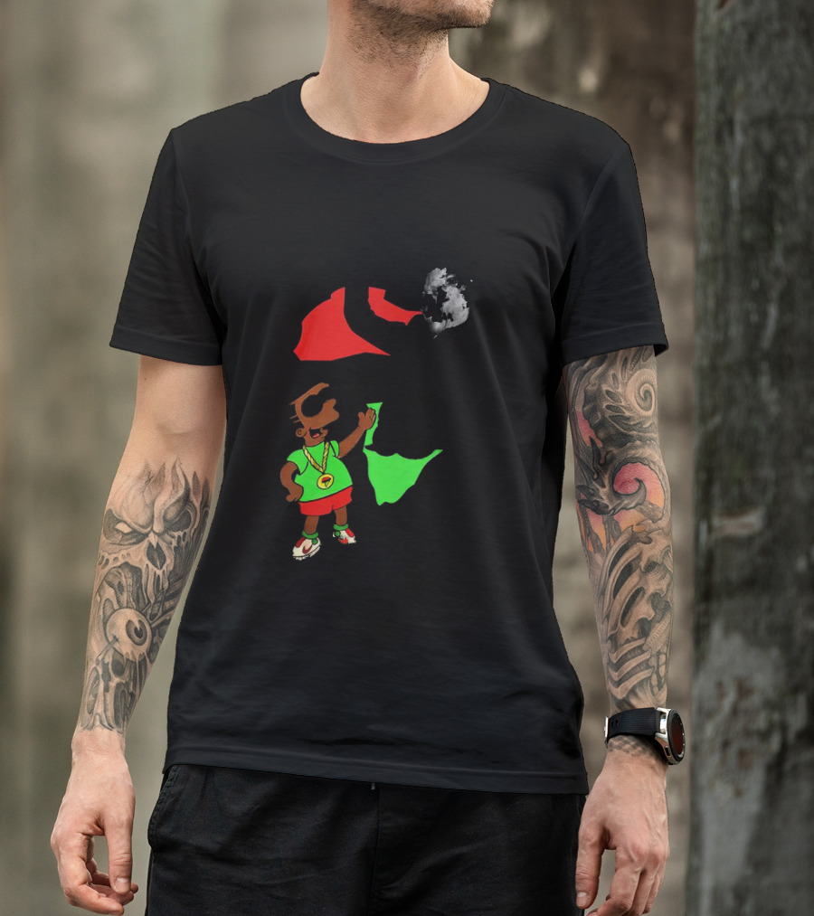 Mandela Bart Simpsons The Dude's My Hero Africa T-Shirt