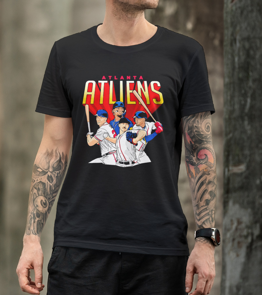Atlanta ATLiens Braves Players Baseball Fan T-Shirt