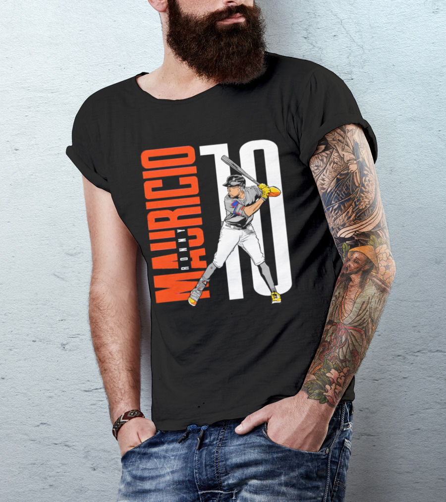 Ronny Mauricio 10 New York Mets Baseball Player T-Shirt