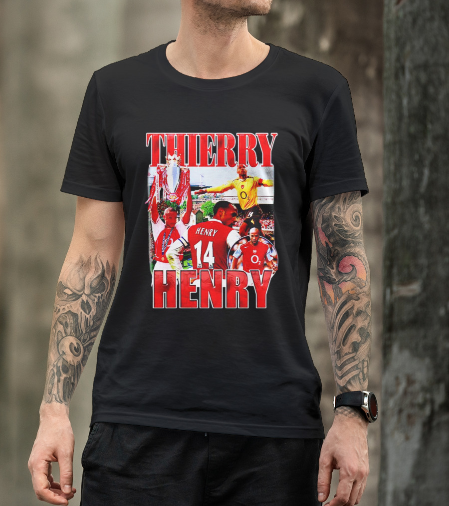 Thierry Henry Arsenal 14 Legend Iconic Moments T-Shirt