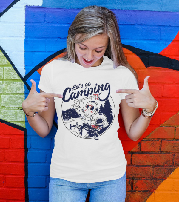 Let's Go Camping With Jason Voorhees Halloween T-Shirt
