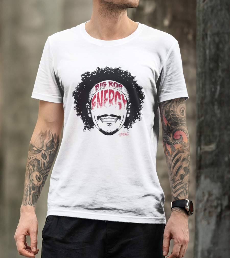 Big Rob Energy Robert Jones Signature Afro T-Shirt