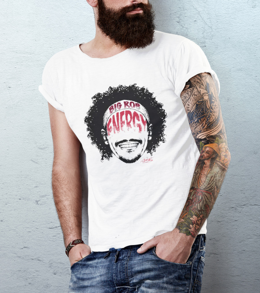 Big Rob Energy Robert Jones Signature Afro T-Shirt