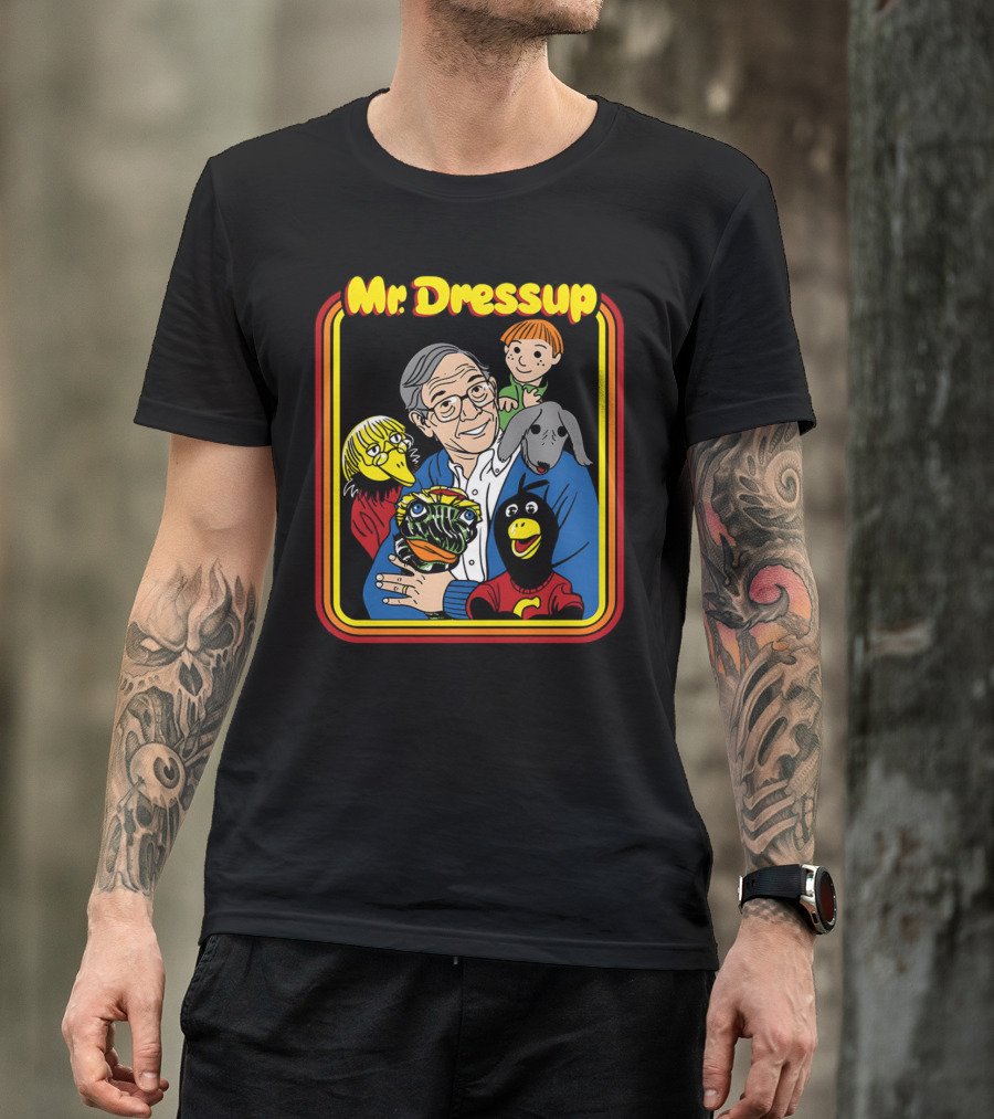 Mr. Dressup With Friends And Puppets Illustration CBC Collaboration T-Shirt