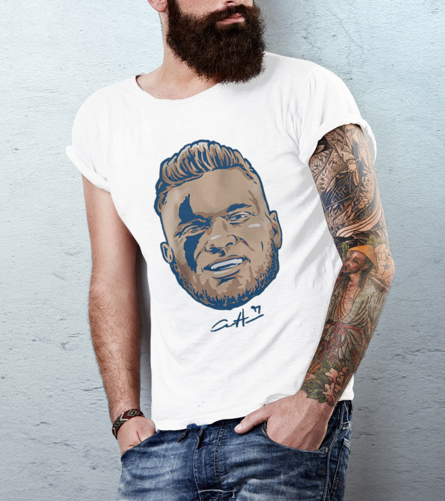 Aidan Hutchinson Swag Head Detroit Lions Signature T-Shirt