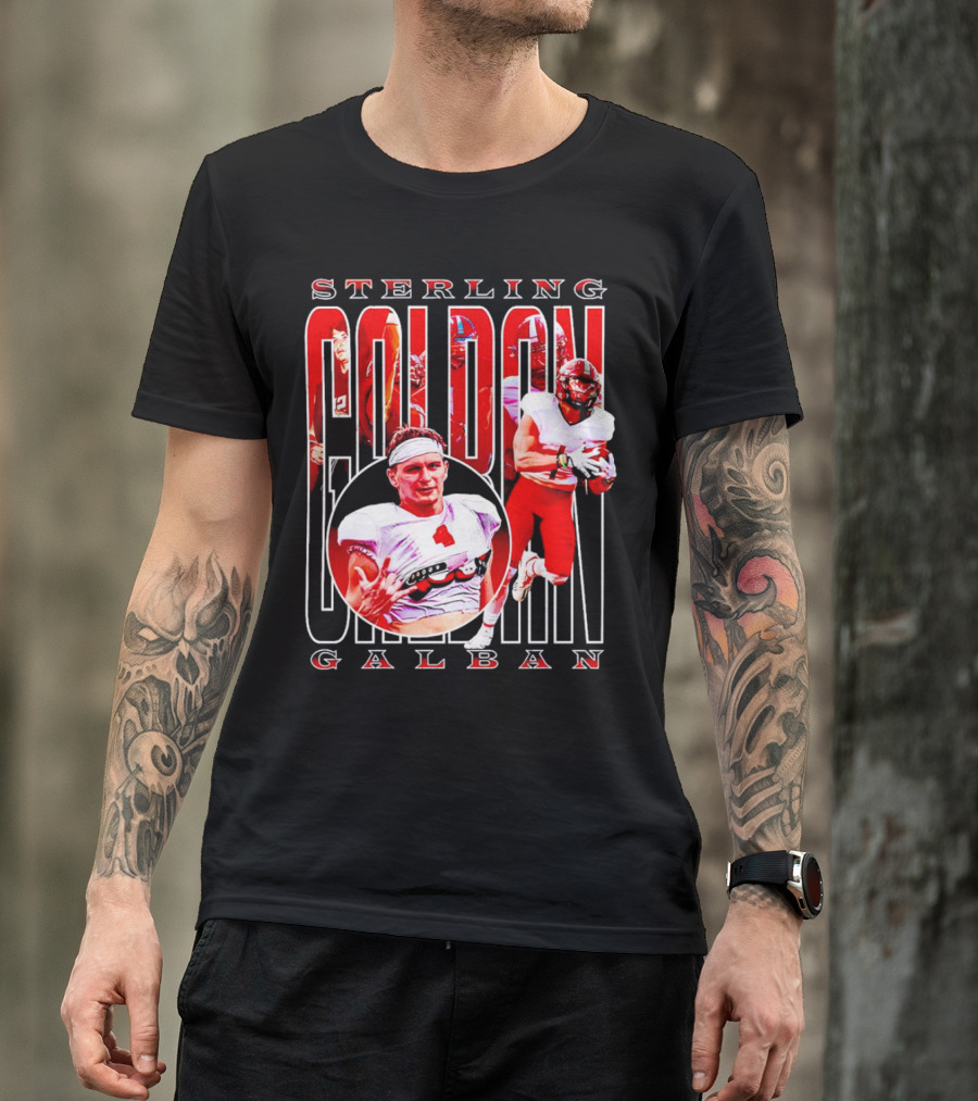Sterling Galban Jacksonville State Gamecocks Football Star Receiver T-Shirt