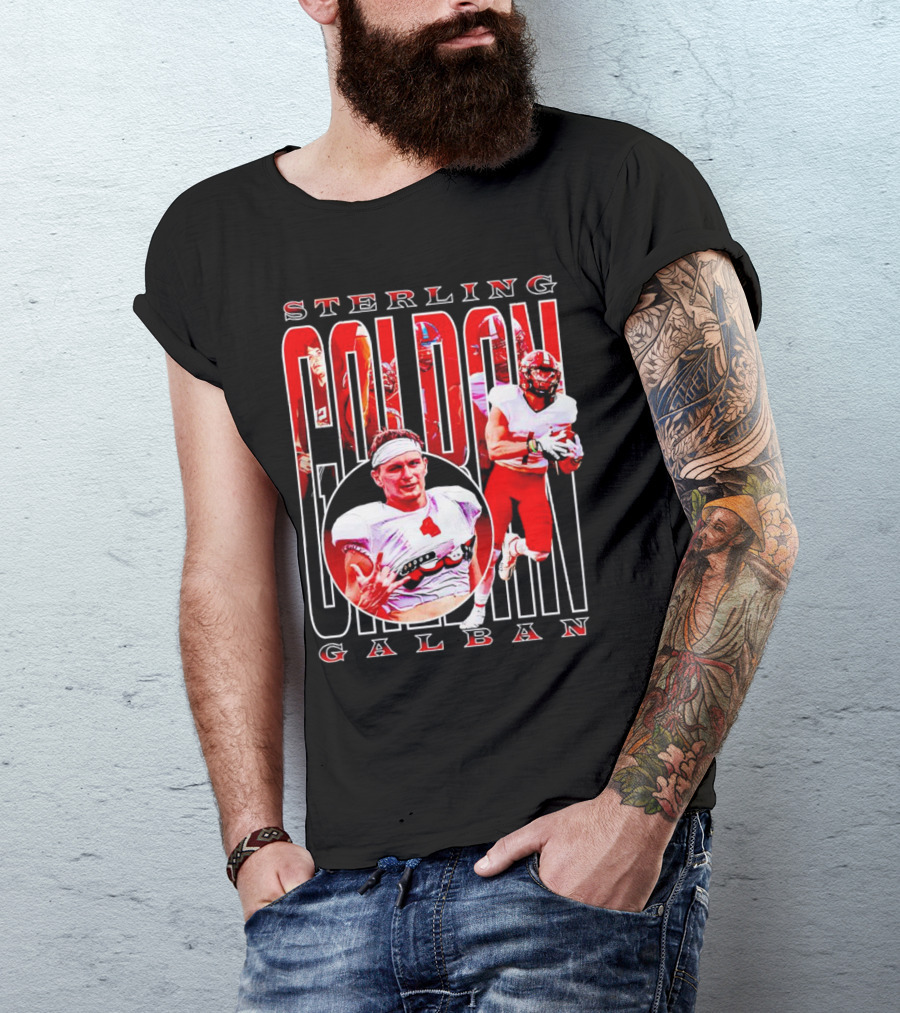 Sterling Galban Jacksonville State Gamecocks Football Star Receiver T-Shirt