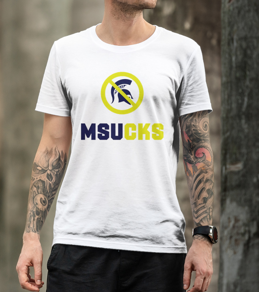 MSU Spartans MSUCKS Rivalry Ban T-Shirt