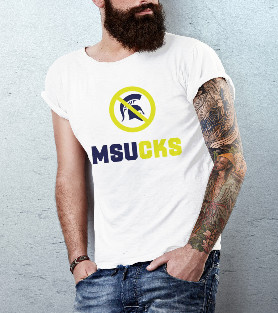 MSU Spartans MSUCKS Rivalry Ban T-Shirt