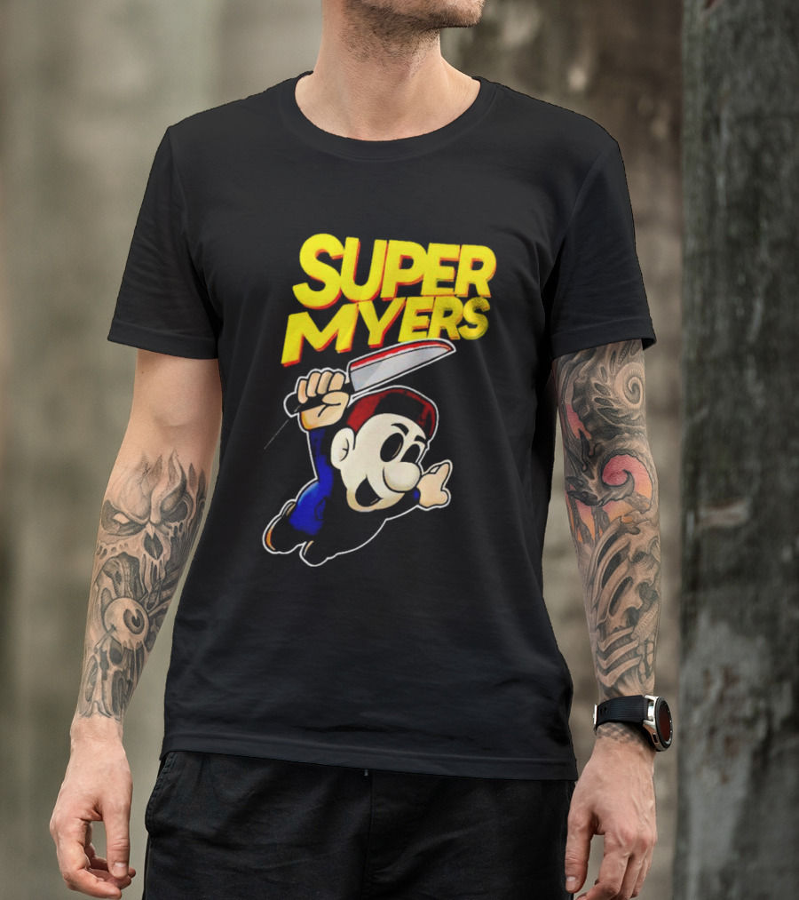 Super Myers Halloween Mario T-Shirt