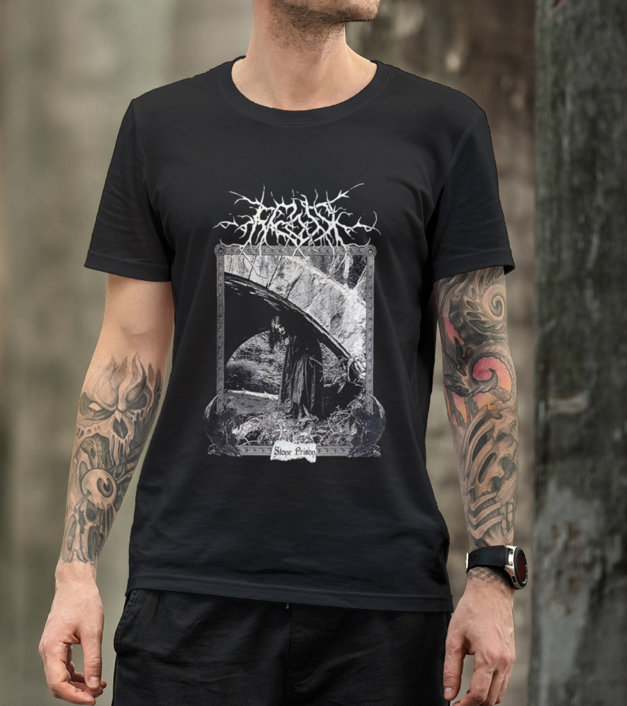 Frosk Stone Prison Gothic Monochrome T-Shirt