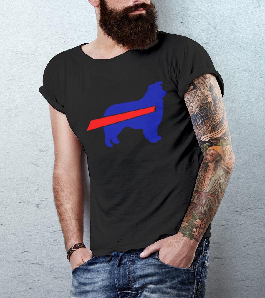 Buffalo Bills Aussie Mafia Silhouette With Iconic Red Stripe T-Shirt