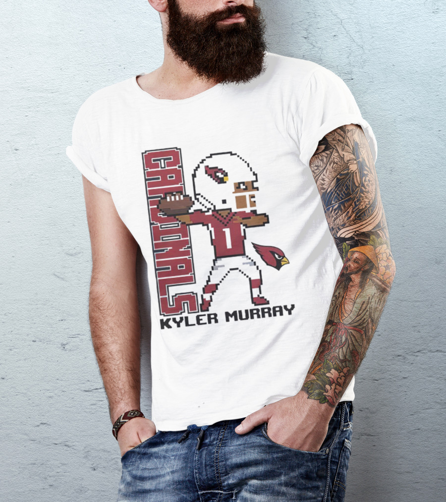 Cardinals Kyler Murray Arizona Football Pixel T-Shirt