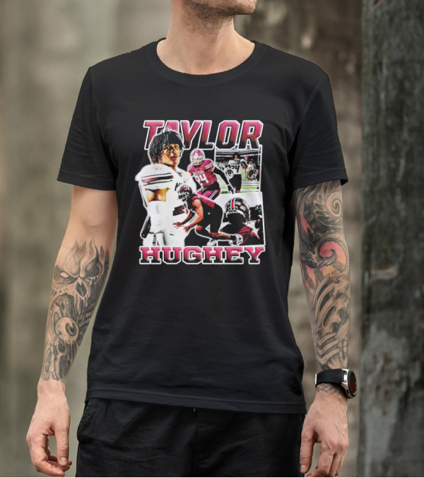 Taylor Hughey Mesquite High School Boys Varsity Football Action Collage T-Shirt