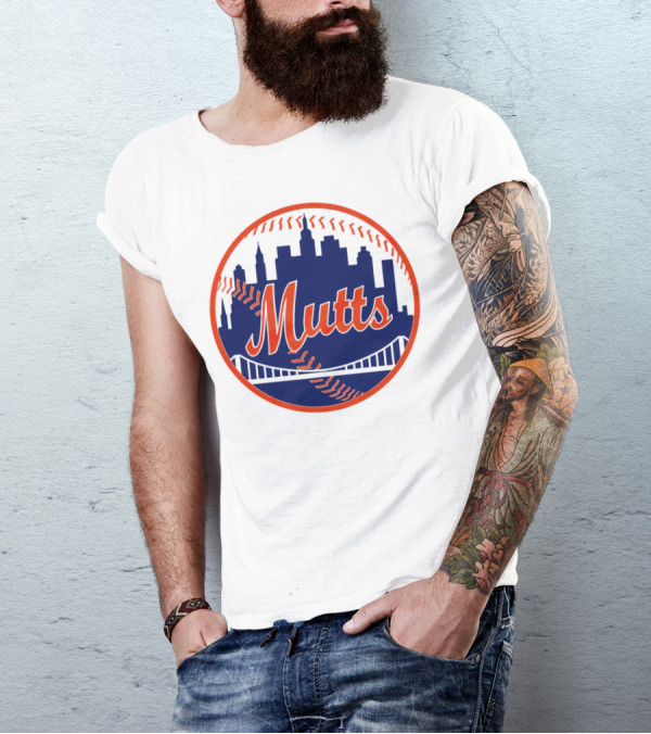 New York Mutts Skyline Baseball T-Shirt